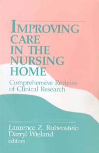 Omslagafbeelding: Improving Care in the Nursing Home 1st edition 9780803943070