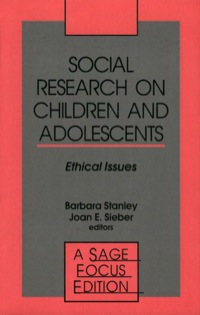 Imagen de portada: Social Research on Children and Adolescents 1st edition 9780803943346