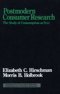 Immagine di copertina: Postmodern Consumer Research 1st edition 9780803947436
