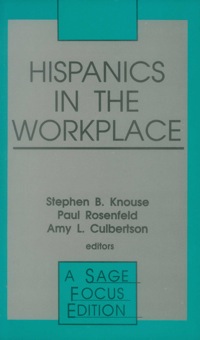 Cover image: Hispanics in the Workplace 1st edition 9780803939448