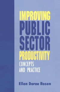 صورة الغلاف: Improving Public Sector Productivity 1st edition 9780803945739