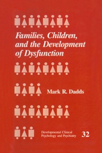 Titelbild: Families, Children and the Development of Dysfunction 1st edition 9780803951921