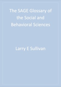 Titelbild: The SAGE Glossary of the Social and Behavioral Sciences 1st edition 9781412951432