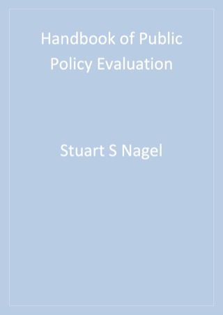 Cover image: Handbook of Public Policy Evaluation 1st edition 9780761923749