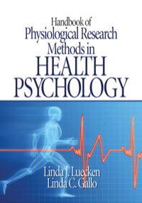 Imagen de portada: Handbook of Physiological Research Methods in Health Psychology 1st edition 9781412926058