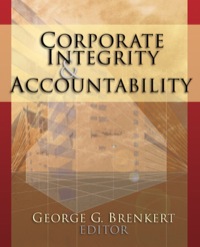 Imagen de portada: Corporate Integrity and Accountability 1st edition 9780761929550