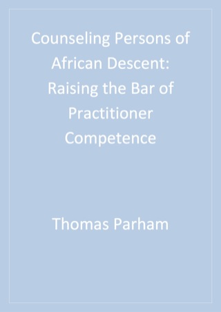 Cover image: Counseling Persons of African Descent 1st edition 9780803953468