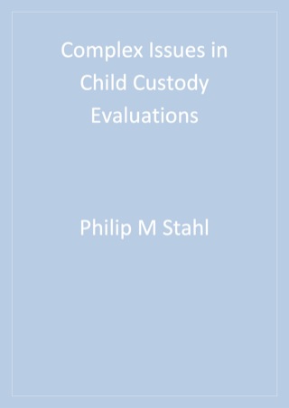 Cover image: Complex Issues in Child Custody Evaluations 1st edition 9780761919094