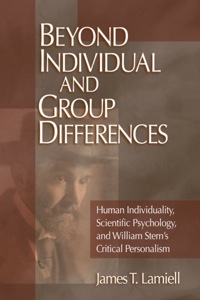 Omslagafbeelding: Beyond Individual and Group Differences 1st edition 9780761921721