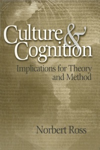 表紙画像: Culture and Cognition 1st edition 9780761929062
