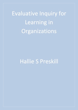Cover image: Evaluative Inquiry for Learning in Organizations 1st edition 9780761904540