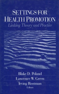 Cover image: Settings for Health Promotion 1st edition 9780803974180