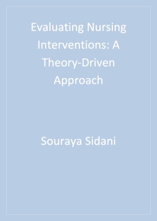 Cover image: Evaluating Nursing Interventions 1st edition 9780761903161
