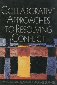 Cover image: Collaborative Approaches to Resolving Conflict 1st edition 9780761919292