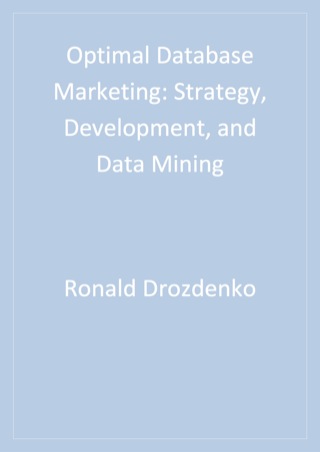 Cover image: Optimal Database Marketing 1st edition 9780761923572