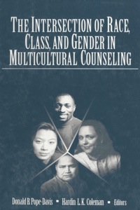 Omslagafbeelding: The Intersection of Race, Class, and Gender in Multicultural Counseling 1st edition 9780761911586