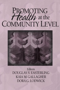 Cover image: Promoting Health at the Community Level 1st edition 9780761922629