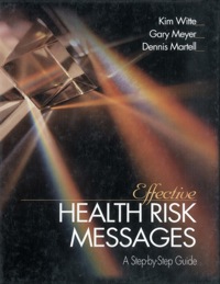Imagen de portada: Effective Health Risk Messages 1st edition 9780761915096