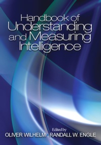 Imagen de portada: Handbook of Understanding and Measuring Intelligence 1st edition 9780761928874