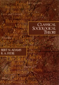 Imagen de portada: Classical Sociological Theory 1st edition 9780761987802