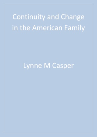 Cover image: Continuity and Change in the American Family 1st edition 9780761920090