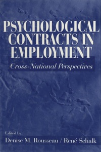 Immagine di copertina: Psychological Contracts in Employment 1st edition 9780761916802