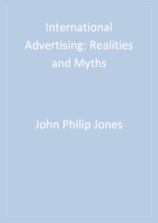 Cover image: International Advertising 1st edition 9780761912453