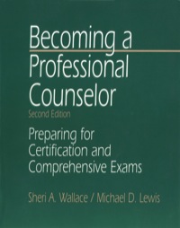 Imagen de portada: Becoming a Professional Counselor 1st edition 9780761911272