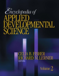 Imagen de portada: Encyclopedia of Applied Developmental Science 1st edition 9780761928201