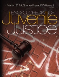 Imagen de portada: Encyclopedia of Juvenile Justice 1st edition 9780761923589