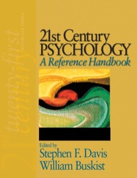 Imagen de portada: 21st Century Psychology: A Reference Handbook 1st edition 9781412949682