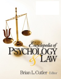 表紙画像: Encyclopedia of Psychology and Law 1st edition 9781412951890