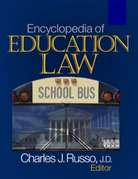 Cover image: Encyclopedia of Education Law 1st edition 9781412940795