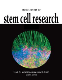Imagen de portada: Encyclopedia of Stem Cell Research 1st edition 9781412959087