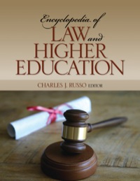 Imagen de portada: Encyclopedia of Law and Higher Education 1st edition 9781412981118