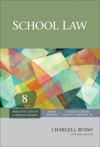 Cover image: School Law 1st edition 9781412987585