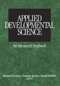 صورة الغلاف: Applied Developmental Science 1st edition 9781412915700
