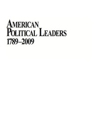 Imagen de portada: American Political Leaders 1789-2009 1st edition 9781604265378