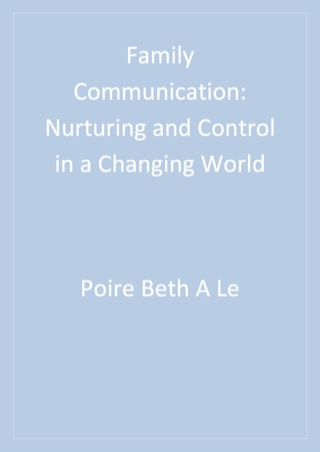 Cover image: Family Communication 1st edition 9781412904063