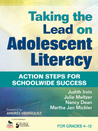 Imagen de portada: Taking the Lead on Adolescent Literacy 1st edition 9781412979801