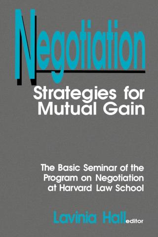 Cover image: Negotiation: Strategies for Mutual Gain 1st edition 9780803948501