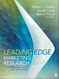 Omslagafbeelding: Leading Edge Marketing Research 1st edition 9781412991315
