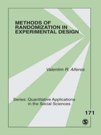 صورة الغلاف: Methods of Randomization in Experimental Design 1st edition 9781452202921