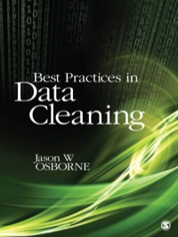 Omslagafbeelding: Best Practices in Data Cleaning 1st edition 9781412988018