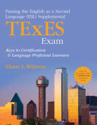 Imagen de portada: Passing the English as a Second Language (ESL) Supplemental TExES Exam 1st edition 9781452290485