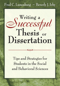 Cover image: Writing a Successful Thesis or Dissertation 1st edition 9781412942249
