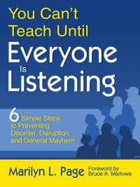 Imagen de portada: You Can’t Teach Until Everyone Is Listening 1st edition 9781412960144