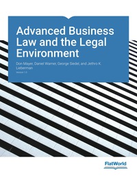 Cover image: Advanced Business Law and the Legal Environment v1.0 9781453323687