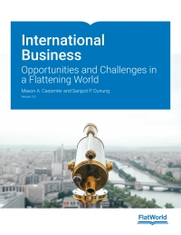 Cover image: International Business: Opportunities and Challenges in a Flattening World v3.0 9781453386842