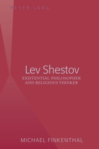 Cover image: Lev Shestov 1st edition 9781433104480